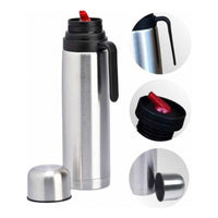 Termo Matero Media Manija 1 Litro Pico Cebador Acero Inox
