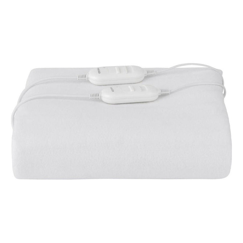 Calienta Cama 2 Plazas 2controles 60w Calientacama Recco Sec Blanco Calienta Cama