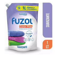 X12 Suavizante Fuzol Color Plus 1litro Frescura Suavidad