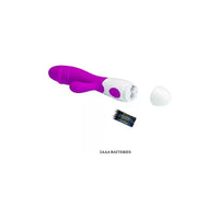 Vibrador Consolador Doble Regulable Sexshop Rabbit Silicona