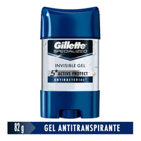 X4 Desodorante Gel Gillette Specialized Invisi Antibacterial Antibacterial