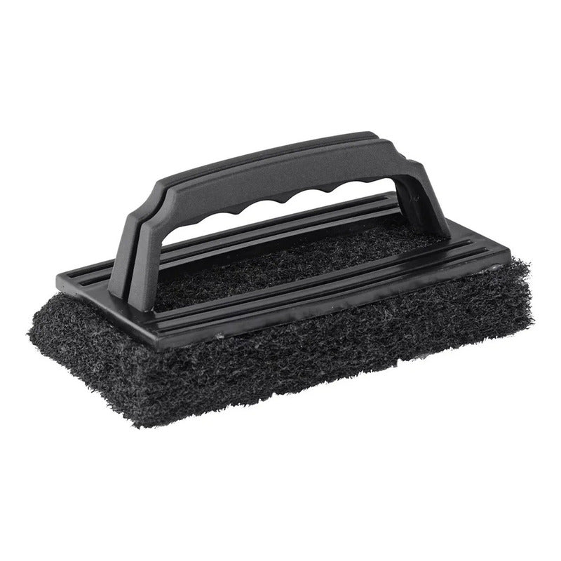 X2 Esponja Abrasiva Limpieza De Parrilla Asado Bbq Mr Beef Negro