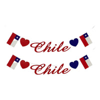 X2 Guirnalda Chilena Banderin Decoracion Fiestas Patrias 5m