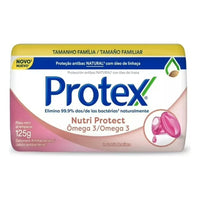 Pack X6 Jabón Barra Protex 125gr Antibacterial Omega 3