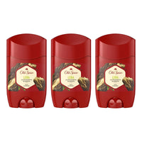 Pack X3 Desodorante Barra Old Spice Leña 50g Fragancia Menta Menta