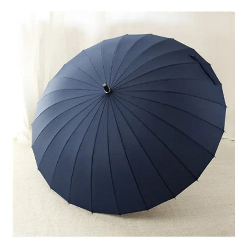 X2 Paraguas Automatico Mango Curvo 24 Varillas Resistestente