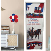 Funda De Puerta Decoración Fechas Patrias 100x210cm M10