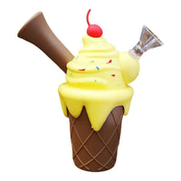 Bong Pipa Silicona Diseño Helado Desarmable + Quemador Pyrex