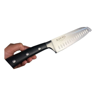 Cuchillo Parrillero Platinum Black Bull Santoku Asado Cocina