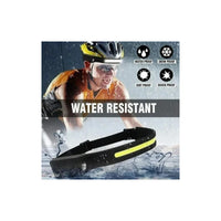 Pack X2 Linterna Frontal Led Con Sensor Luz Camping Minero Blanco