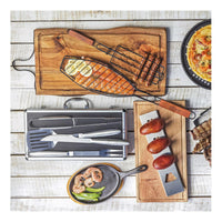 Rejilla Parrila Bbq Anti Adherente Asar Embutidos Mr Beef