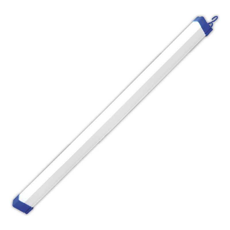 Pack X2 Lampara Emergencia Luz Barra Led Recargable Usb 30cm Blanca/azul