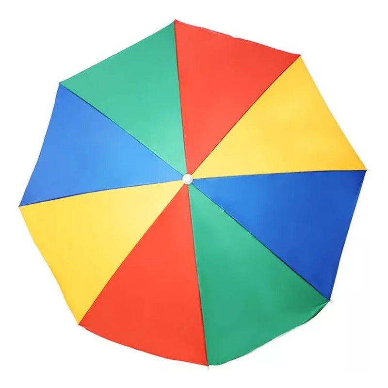 X2 Sombrilla Paragua Playa Verano Paragua Ajustable Plegable Colorido Impermeable