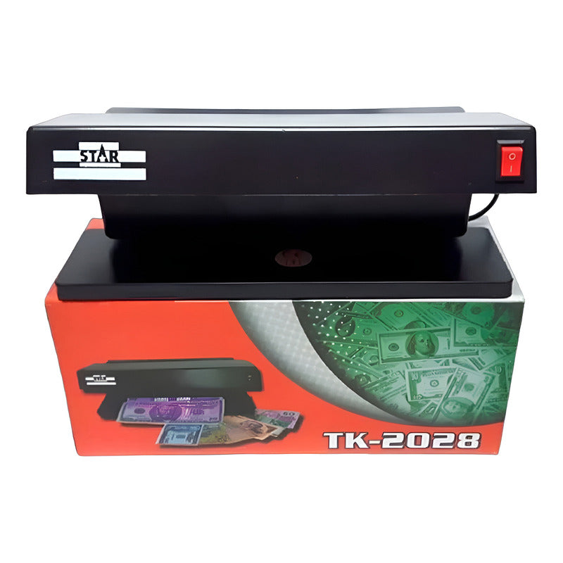 Máquina Detectora De Billetes Falsos 2 Tubos Luz Uv Tk-2028