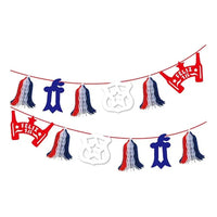 X3 Guirnalda Fiestas Patrias 2.2 Metros Feliz 18 Decoración Rojo