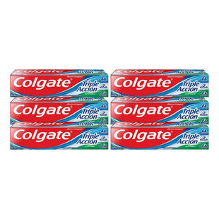 X6 Colgate Triple Accion Crema Dental 100ml Menta Original