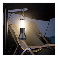 Linterna Doble Luz Recargable Led Camping Campo Flash Blanco Negro
