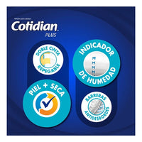 Pack X3 Pañales De Adulto Cotidian Plus Tamaño Mediano 20uni Mediano