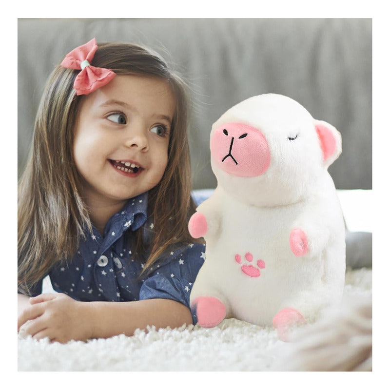 Peluche Capibara Relajant Sonido Luz Capybara Calma Ansiedad