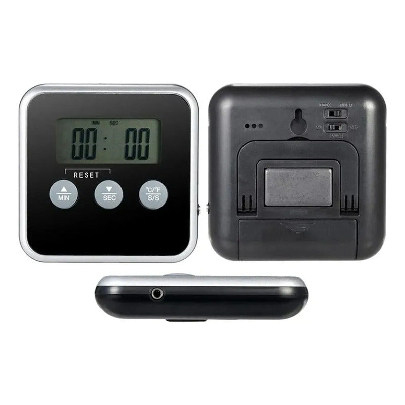 Termómetro Para Asado Mr Beef Carne Parrilla Bbq Digital Negro