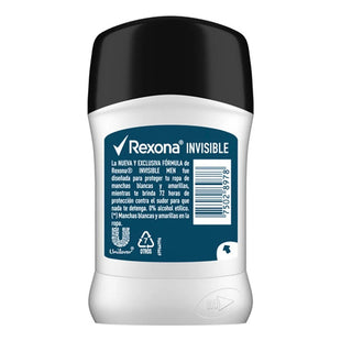 Desodorante Rexona Barra Men Invisible 72h Antitranspirante