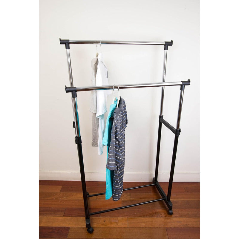Perchero Colgante Organizador Doble Extensible Tendedero Rop