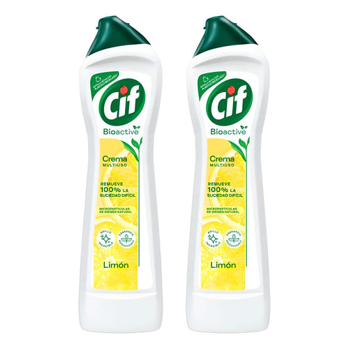 Pack X2 Limpiador Crema Multiuso Cif Limón 750g