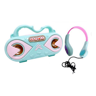 Juguete Mini Radio Musical Con Audifonos Para Niños Karaoke