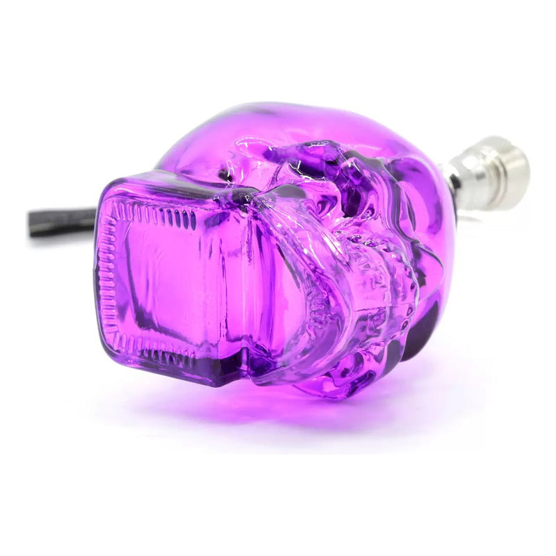 Mini Bong Pipa De Agua Calavera Mini Vidrio Pyrex Portatil