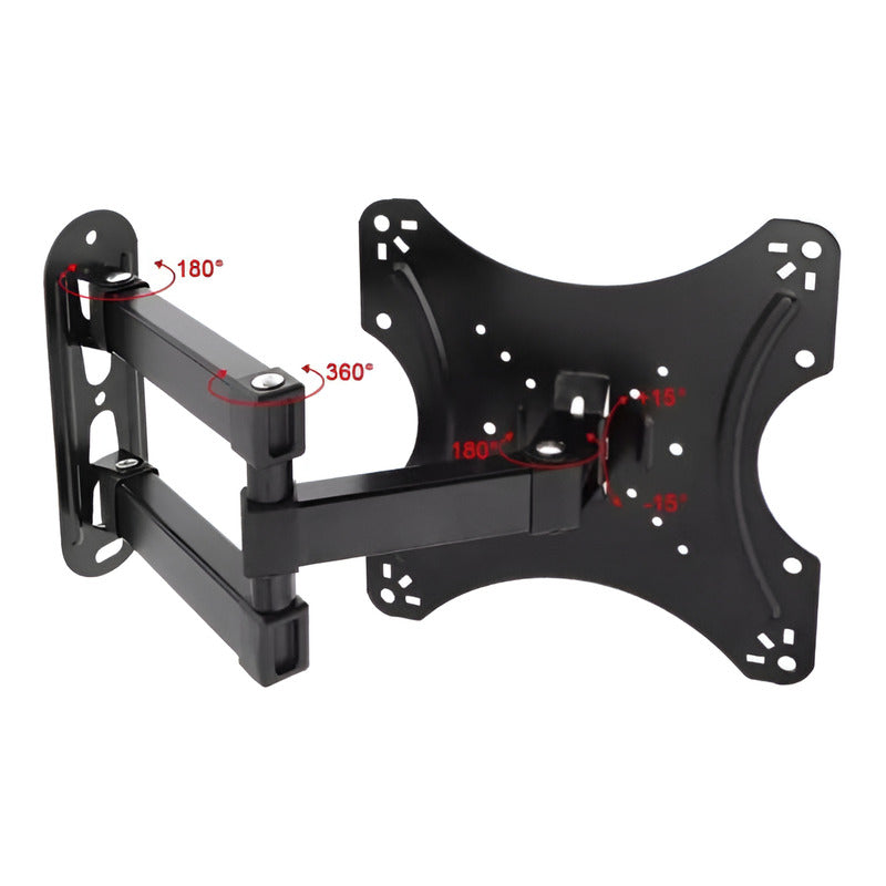 Soporte Tv Brazo Home Desing - 117b-2 14 A 55 Pulgadas Peso Max 50kg Color Negro