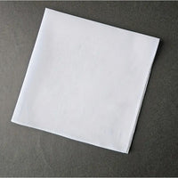 Pañuelo Blanco Cuadrado 28x28  Fiestas Patrias Cueca Chile Blanco Liso Estándar