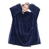 Polerón Sherpa Con Capucha Chiporro Huggle Hoodie Pijama Invierno Polar