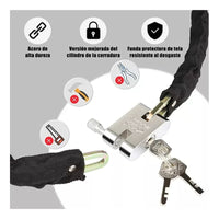 Cadena Seguridad - Candado Cadena Para Motos Bicicleta 80cm