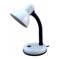 Lampara Escritorio Mesa Cuello Flexible Color De La Estructura Base Fija Negra