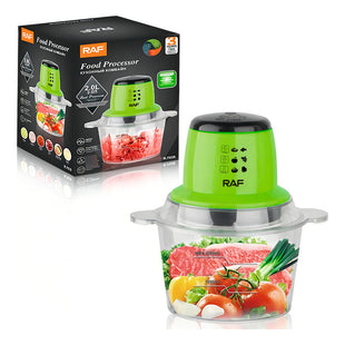 Picador Eléctrico Procesador De Alimentos Raf 600w 2l Color Verde