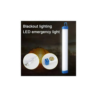 Pack X3 Lampara Emergencia Luz Barra Led Recargable Usb 30cm Blanca/azul