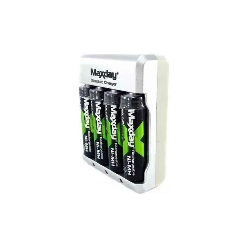 Pack X2 Cargador Baterias Aa Aaa 9v+ 4 Bateria Recargable Aa