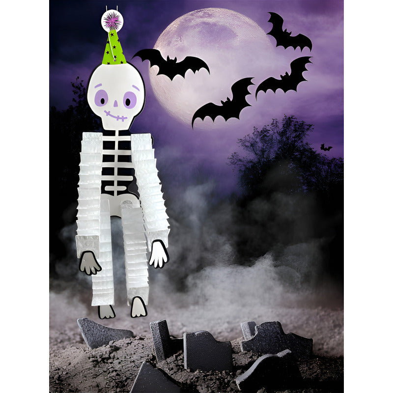 Guirnalda Decorativa Calavera Halloween Terror Hogar Blanco Blanco Calavera