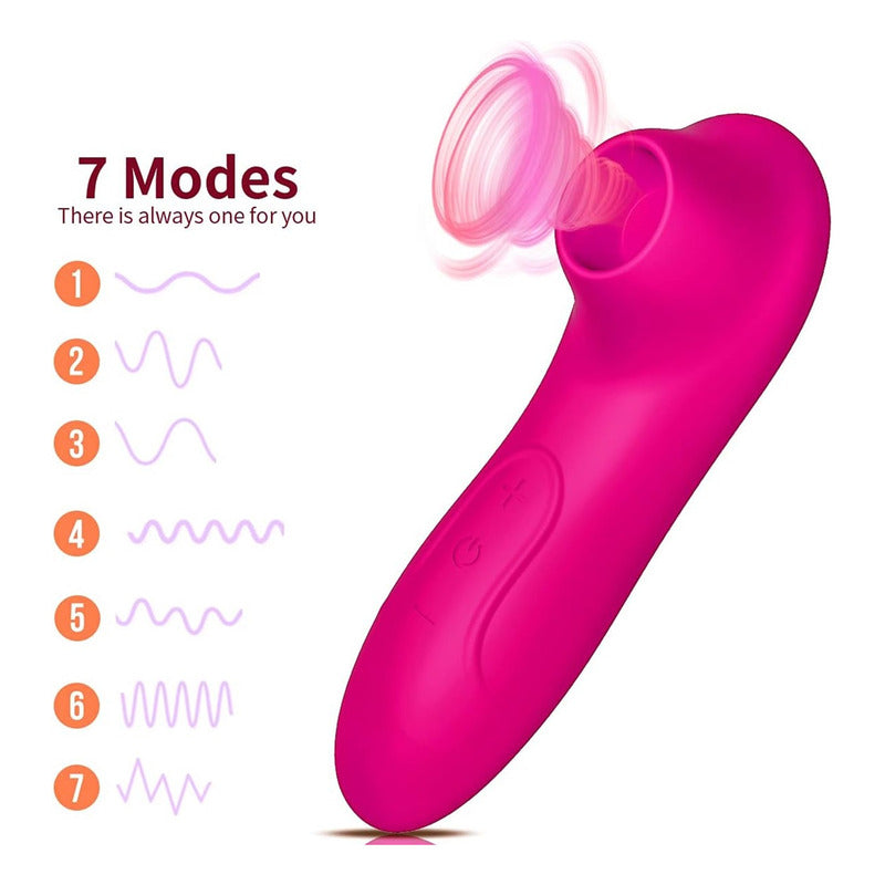 Masajeador Mini Vibrador Succionador Recargable Femenino