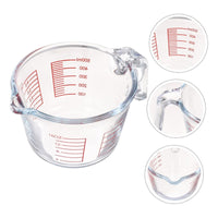 Taza Medidora De Vidrio Resistente Jarra De Vidrio Medidora