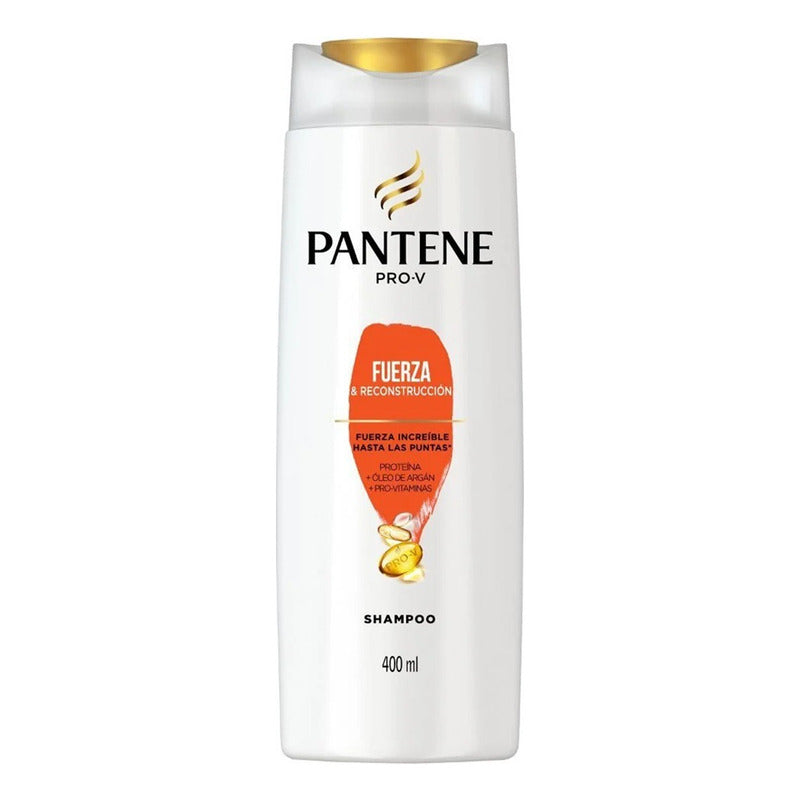 X2 Shampoo Pantene 400ml Fuerza & Reconstrucción Oleo Argán