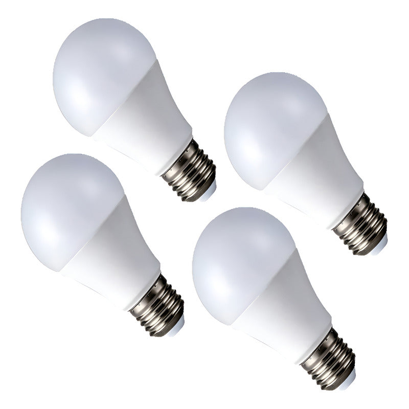 Pack X4 Ampolletas Led E-27 5w Blanco Fria /calida Sello Sec Blanco Frío