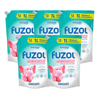 Pack X5 Suavizante Fuzol Piel Delicada 1l Frescura Suavidad