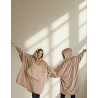 Pack X2 Polerones Sherpa Con Capucha Poleron Chiporro Huggle Hoodie Pijama Invierno Polar M&a Store