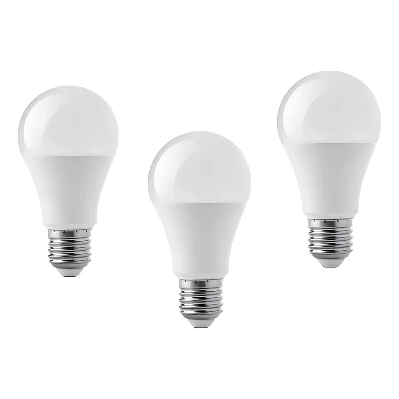 Pack3 Ampolletas Led E-27 7w Luz Blanca Fria/calida Sello Se Luz Blanca