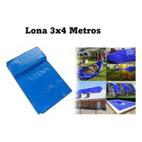 Lona Cobertor Multiuso Impermeable 3x4 Con Ojetillos