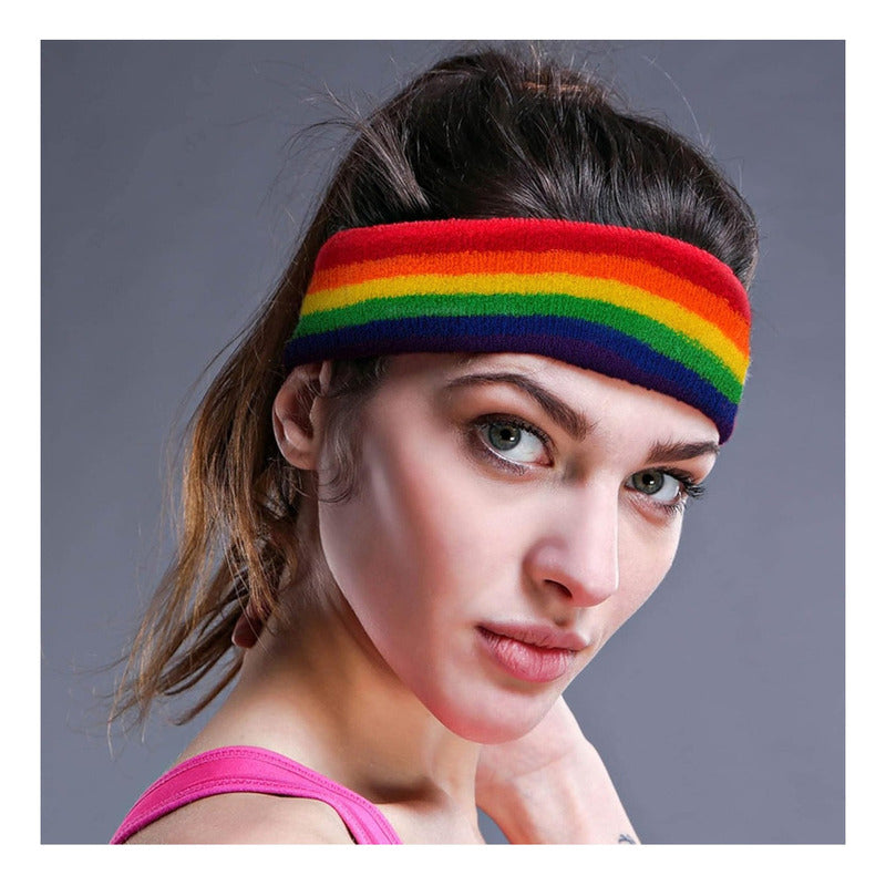 Vincha Cintillo Arcoiris Rayas Lgbt Pride Gb