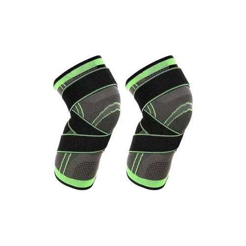 Pack 2 Rodillera Elastica Compresion Gym Deportes Ortopedica Blanco