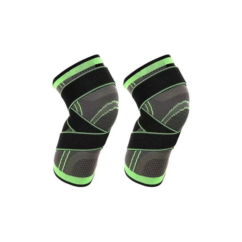 Pack 2 Rodillera Elastica Compresion Gym Deportes Ortopedica Blanco