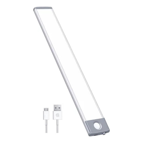 Barra De Emergencia  Luz Led Con Sensor Movimiento 30cm Gris